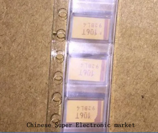 50 шт 7343-D 6 3 V 330 мкФ D корпус SMD Танталовый конденсатор | Электронные компоненты и