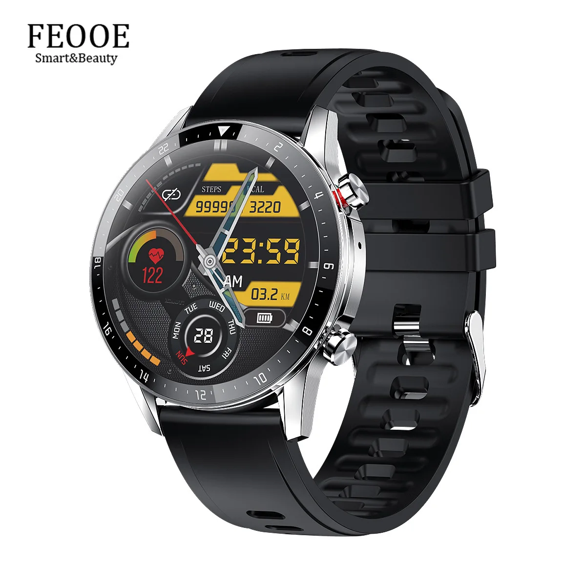 

FEOOE 2021 Popular Color Screen Bluetooth Call Smart Bracelet Local Music Playing Sports Watch One Issued on Behalf of YD