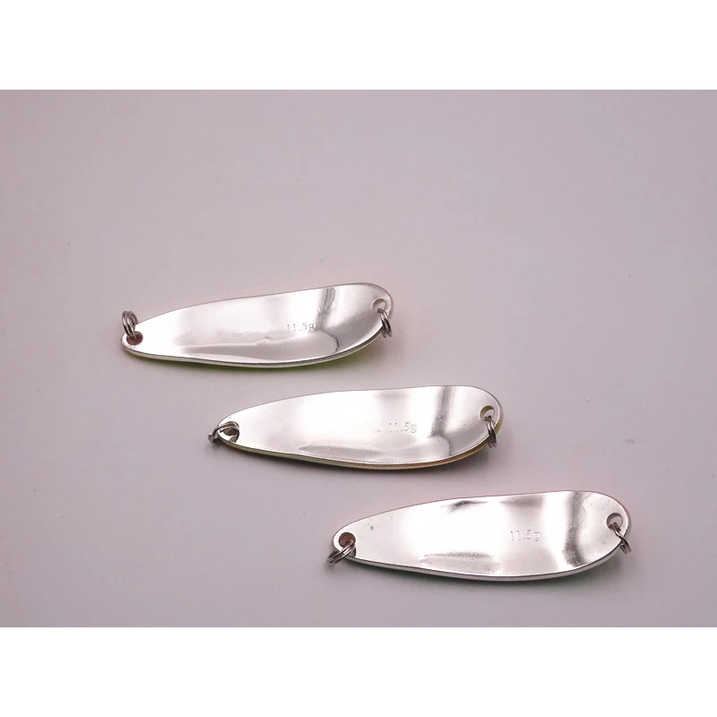 Хорошо! Рыболовная приманка медная блесна с серебряным покрытием 11 5 г 65 мм