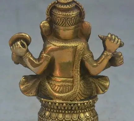 Большой тибетский буддистский стул из чистой латуни 15 см бронзовая статуя