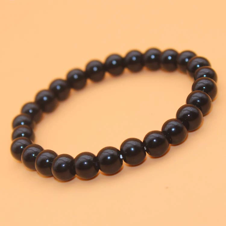 bead bracelet Niuyitid 2 шт./компл. 6 мм лавовый камень браслет Для мужчин Для женщин ювелирные изделия влюбленных браслет для пары Натуральный камень браслет на руку Heren - Окраска металла: bead bracelet