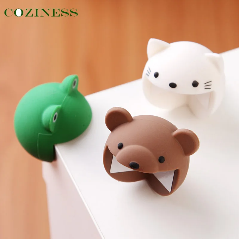 

COZINESS Animal Shape Silicone Table Corner Protective Cover Thickened Spherical Children Anti Collision Corners 4PCS Wholesale