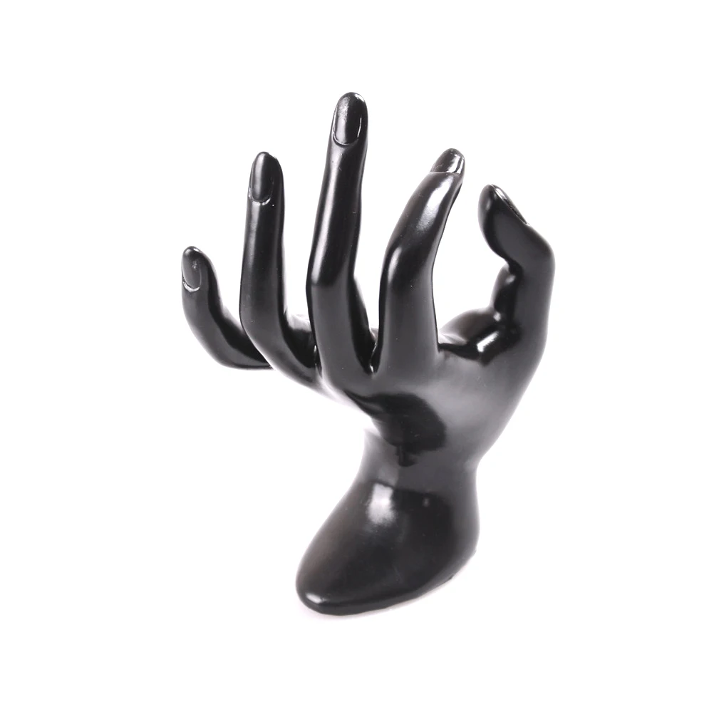 

Hand Shaped OK Jewelry Display Stand Black Ring Bracelet Earrings Necklace Chain Watch Holder Stand 11*17cm