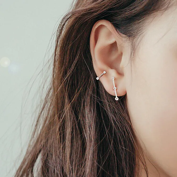 

REETI 925 sterling silver personality Stud Earrings for Women Elegant Wedding Jewelry pendientes mujer moda 2019 Brincos