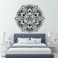 Mandala Wall Decal Home Decoration Accessories For Living Room Artistic Meditation Flower Vinyl Door Wall Stickers Decor Z533