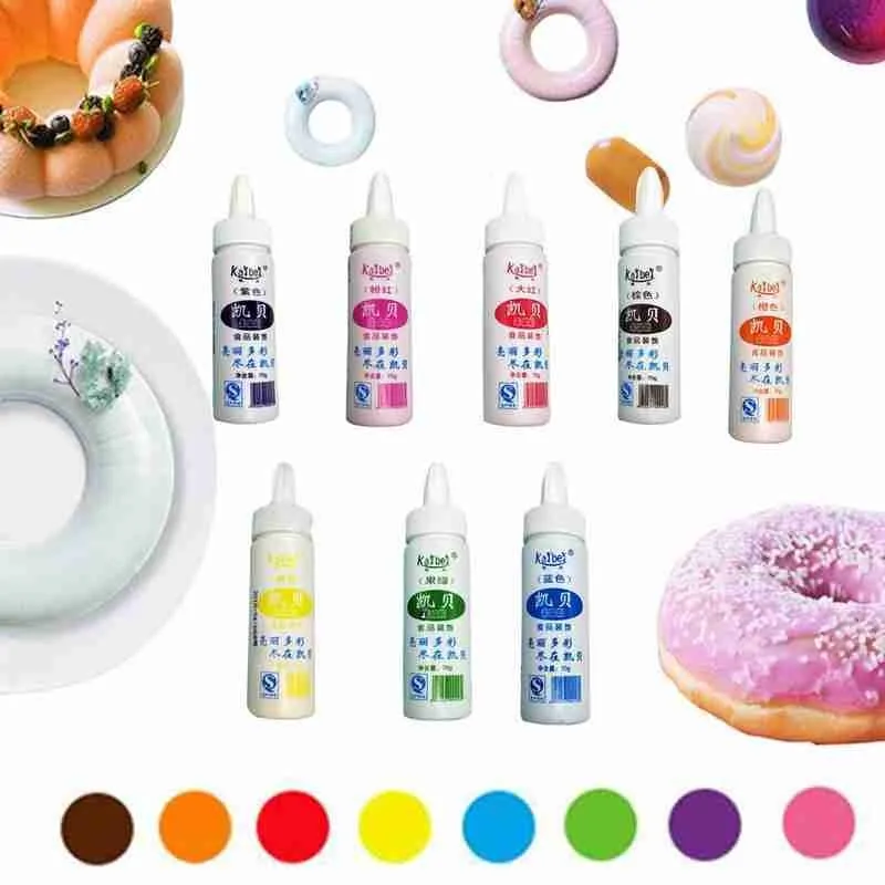 

8 Flavors/set New Food Coloring Fruit Powder Cake Fondant Decal Tools Decoration Dessert Macaron Soap Baking Cake Color I6F8