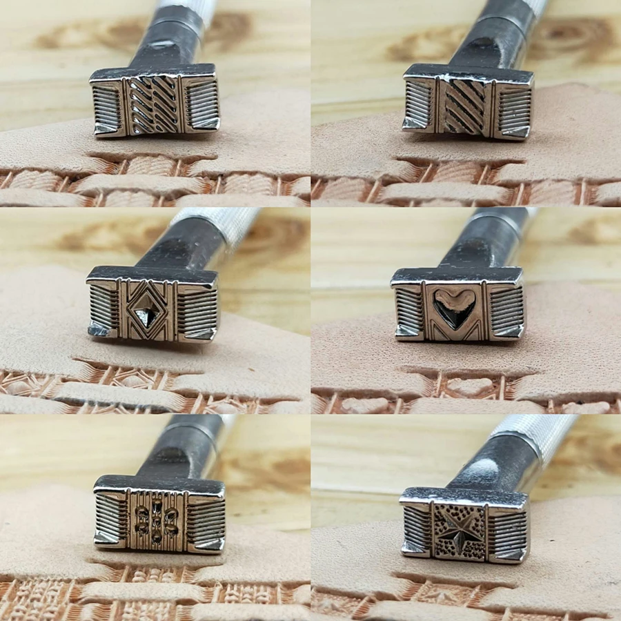 

Handmade Leathercraft Tools Alloy Metal Tool Basket Stamping Carving Patterns 13mm*6mm