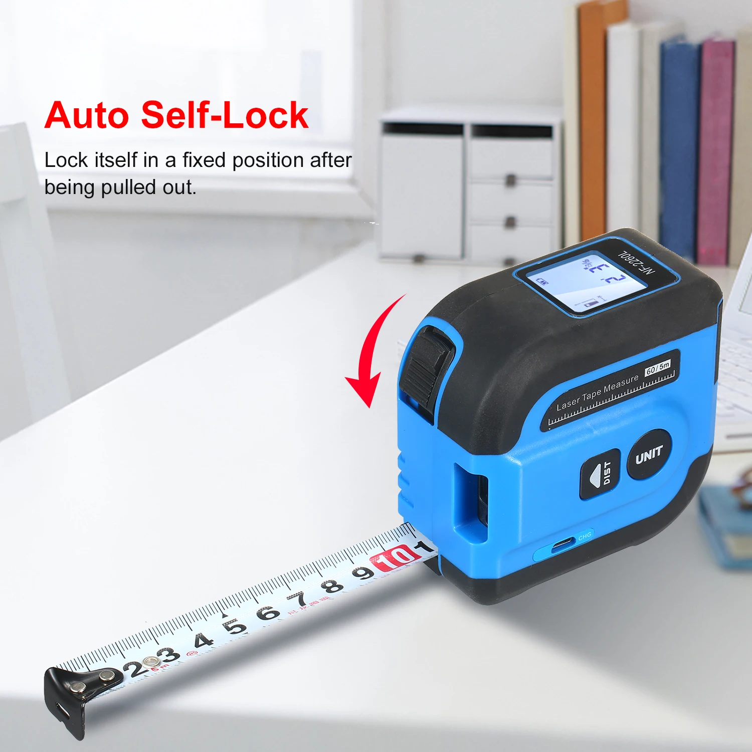 Цифровая измерительная лента 2 в 1 лазерный измеритель расстояния 13 футов