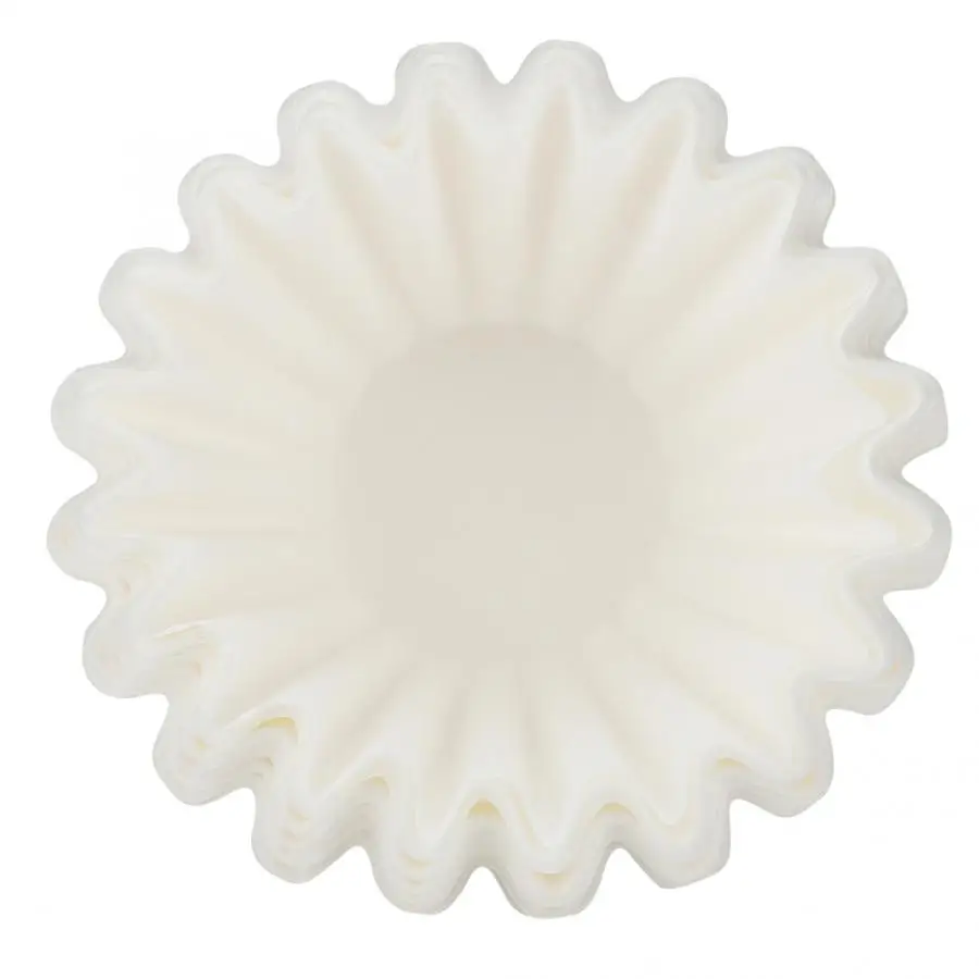 50 шт./компл. форма для торта в форме белого Кофе фильтры одной порции Бумага