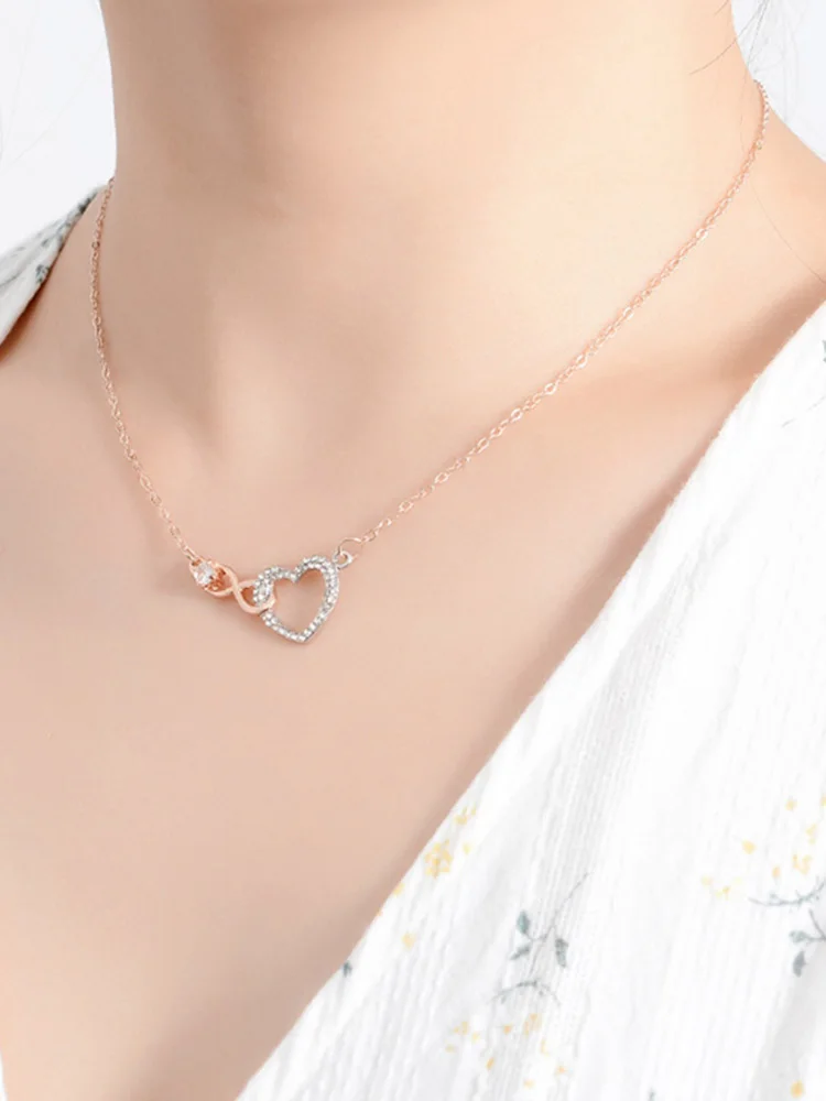 

Elegant 8-character Love Pendant Infinite Love Romantic Female Necklace Friendship Necklace Jewelry Best Friend Gift