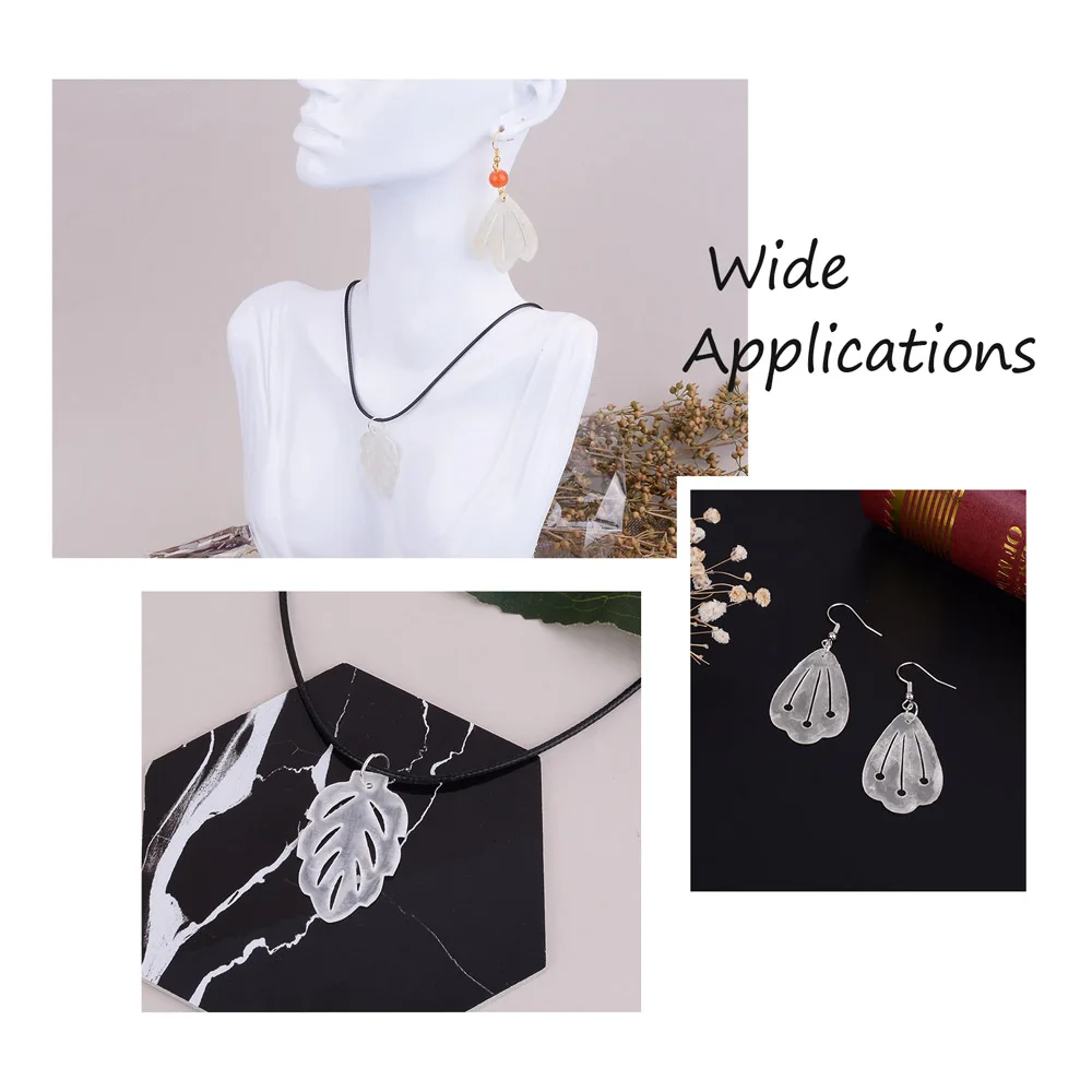 

18Pcs 9 Shapes Natural Capiz Shell Pendants Mixed Shapes Seashell Color 2pcs/shape
