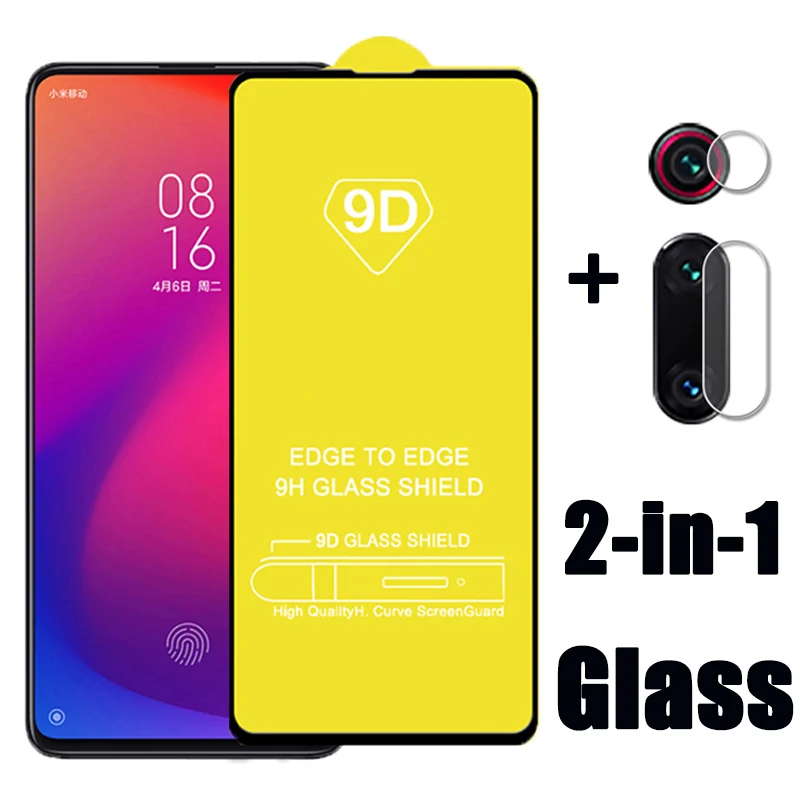 2 в 1 защитное стекло на Xiaomi mi 9T Pro Red K20 объектив камеры протектор экрана xiomi xaomi 9t k 20