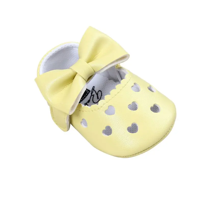 Обувь для новорожденных девочек; Bebe; первые ходунки; платье принцессы на плоской подошве с большим бантом и вырезами в форме сердца; балетки; Лидер продаж