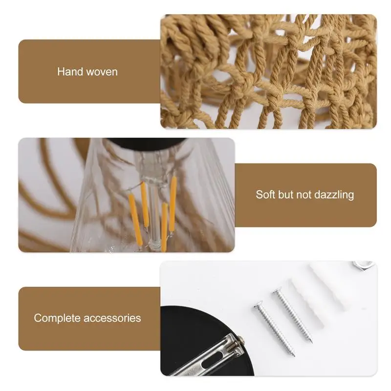 

1 Pc Retro Lamp Decoration Anti-dust Lamp Cover Household Lamp Screen (Beige)