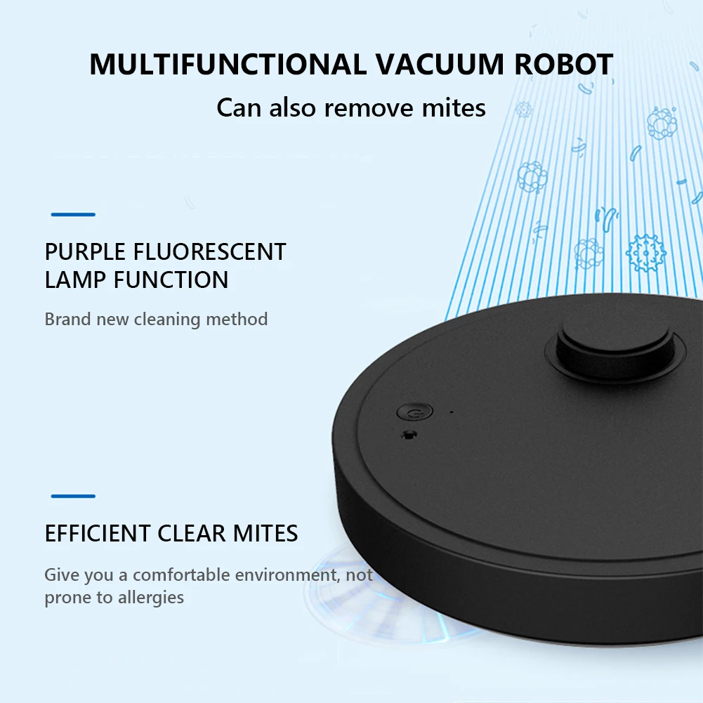 

1500Pa Smart Robot Vacuum Cleaner 2400mAh 3-In-1 Auto Floor Sweeping Robot Dry Wet Vacuum Cleaner Machine UV Sterilization