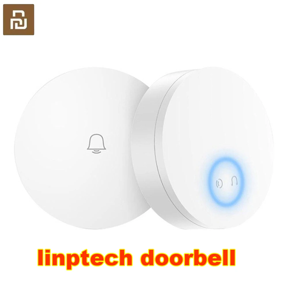 Youpin Linptech WIFI самогенерирующий беспроводной дверной звонок работает с приложением