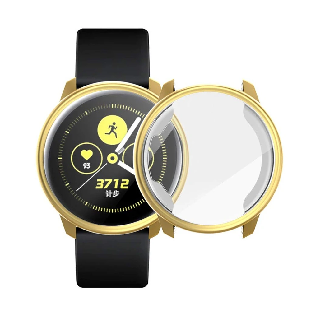 Чехол из ТПУ для Samsung Galaxy Watch Active 40 мм 44 защитная пленка полное покрытие