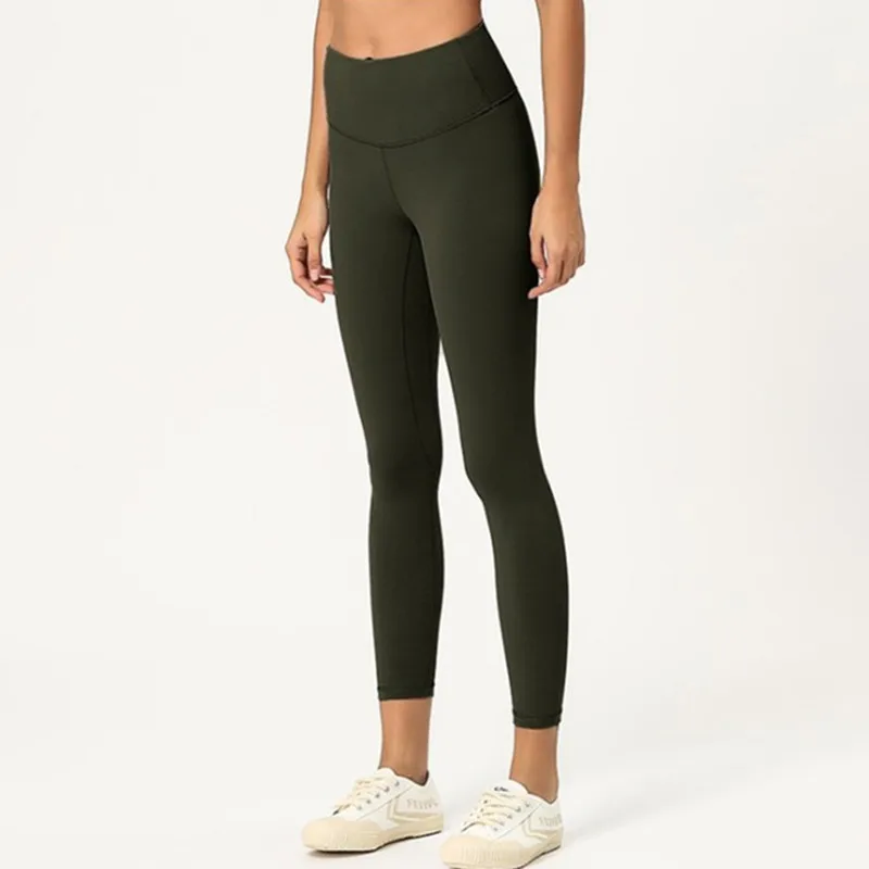 Женские эластичные леггинсы с завышенной талией и скрытыми карманами | Спорт