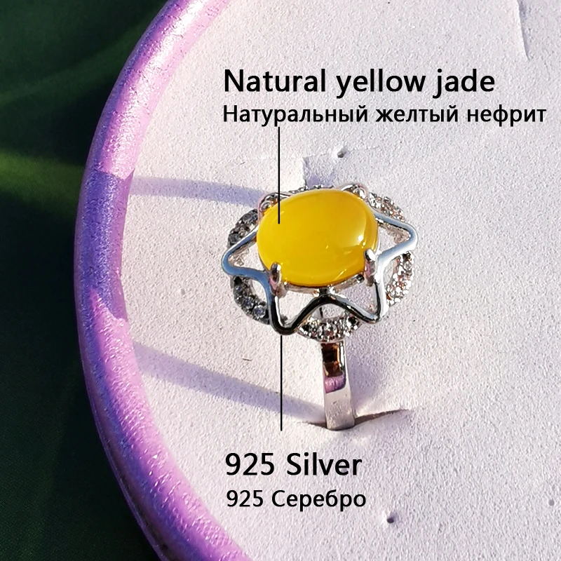 Jadery классическое розовое золото серебряное кольцо для женщин желтый натуральный