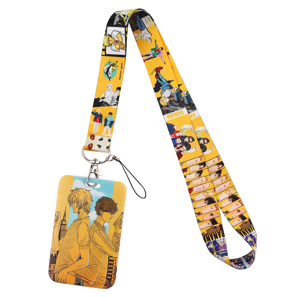 

BG1526 Anime Boy Cartoon Neck Strap Lanyard Cell Phone Strap ID Badge Holder Rope Key Chain Key Rings Cosplay Accessories