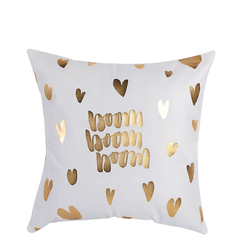 Простая и стильная любовная подушка с листьями наволочка для декоративных
