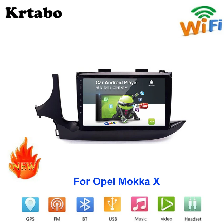 Автомобильный радиоприемник Android мультимедийный плеер для Opel Mokka X сенсорный