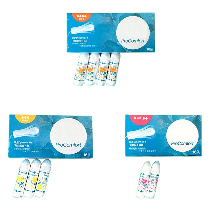 16 шт./лот встроенный тампон гигиенические салфетки женские Частные части