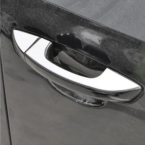 Автомобильный Стайлинг дверные ручки из нержавеющей стали специальные наклейки