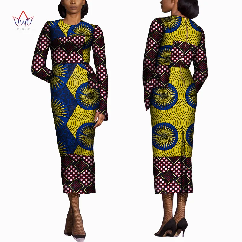 

Vestidos African Women Dresses for women 2020 New Fashion African Clothing Dashiki Plus Size Sexy Party Dress WY7137