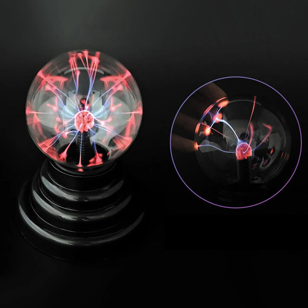 

Nightlight Kids Magic Light Glowing Sound Touch Activated Disco Party Table Lamp USB Sphere Home Decoration Desktop Plasma Ball