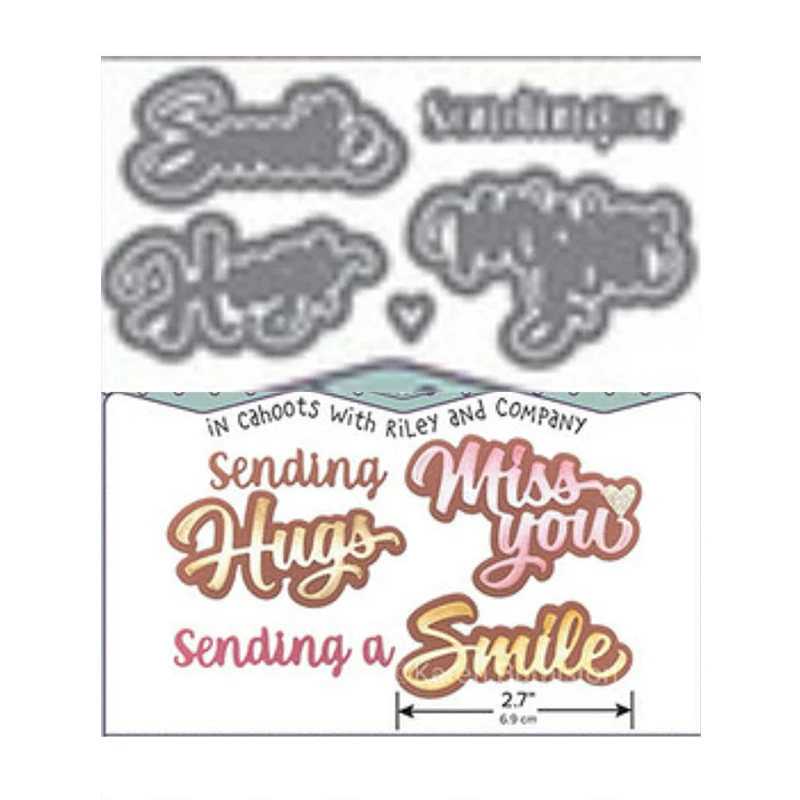 

Reusable Metal Cutting Hugs Dies Diy to Make Greeting Card Photo Album Gift Decoration New Arrival Hot Sale Embossing Stencil