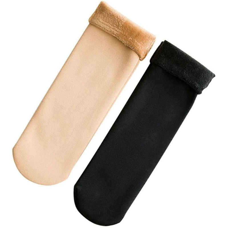 Warm Female Male Socks Thicken Thermal Wool Cashmere Snow Winter Unisex Seamless Velvet Boots Floor Sleeping | Женская одежда