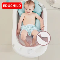 educhild folding bath tub baby bath large size newborn baby product bath seat bathtub for kids 0 6 years baby safety shower bath