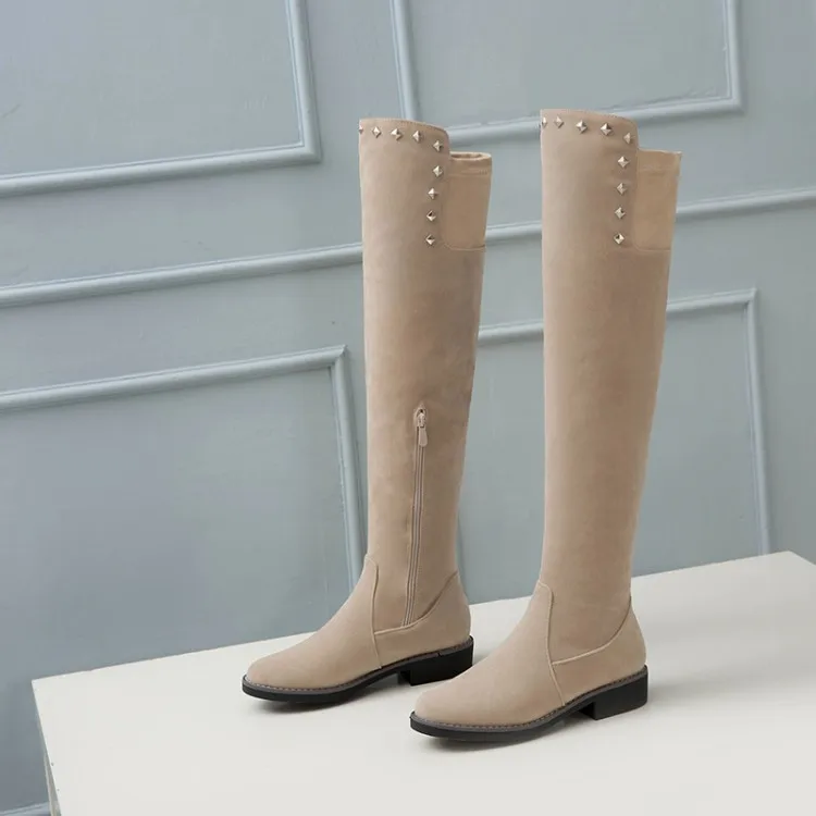Высокие сапоги до бедра Сапоги колена выше Женские зимние Большие размеры | Обувь