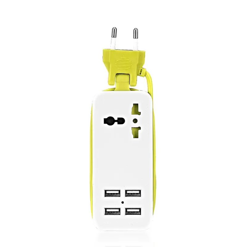 AC 1 socket Штепсельная Вилка европейского стандарта USB розетка Электрическая защита розетки от скачков напряжения удлинительные розетки USB смарт-мобильный телефон настенное зарядное устройство Настольный концентратор - Тип: AC 1 socket