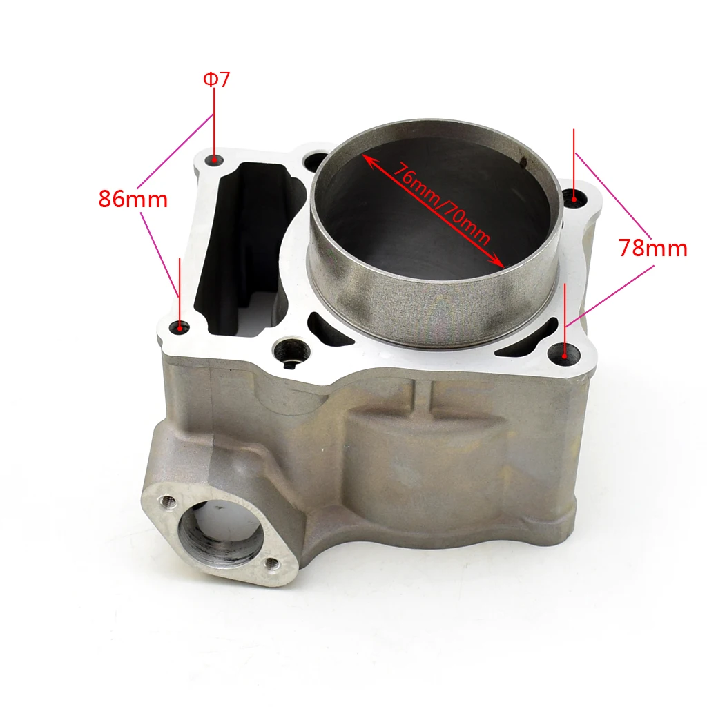 Цилиндр двигателя мотоцикла с блочным поршнем и поршневым кольцом