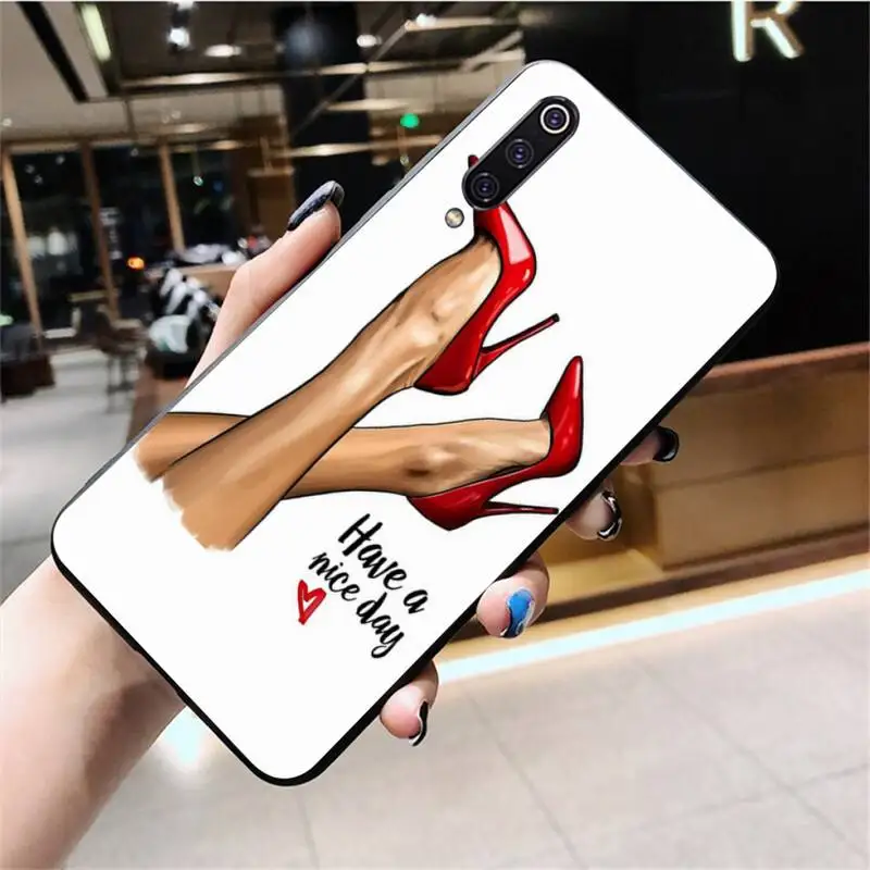 Роскошный красный чехол на высоком каблуке для Huawei Honor 30 20 10 9 8 8x 8c v30 Lite view pro |