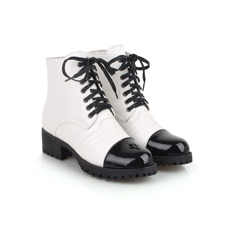 Женские ботинки больших размеров 9 10 12 женская обувь женские с круглым носком и