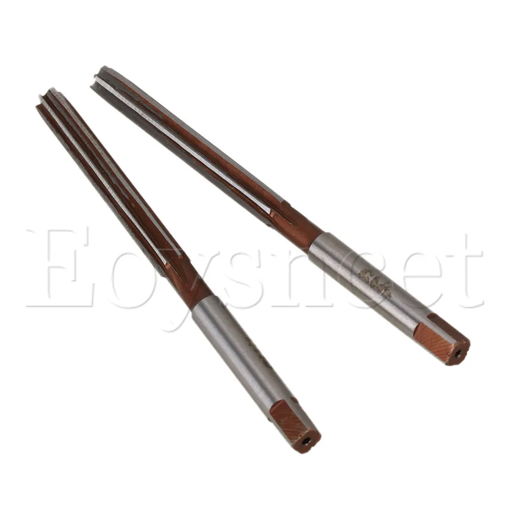 2 x High Speed 6mm Cutting Dia Straight Shank HSS Hand Reamer Milling Cutter |
