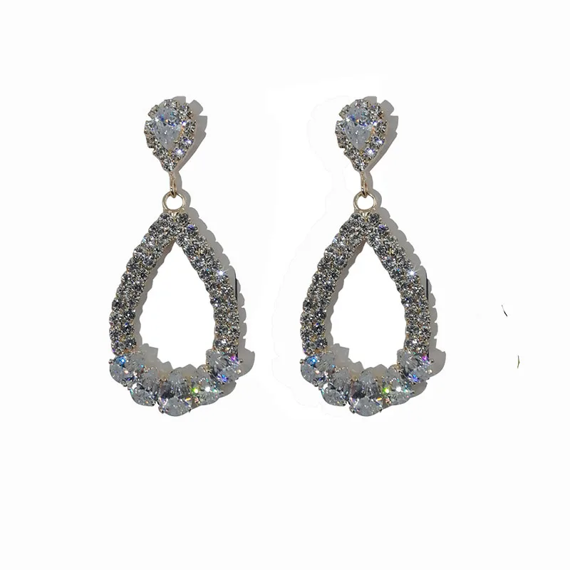 

Long Tassel Geometric Drop Earrings for Women 2020 Shiny Full Rhinestone Crystal Dangle Earring Statement Jewelry