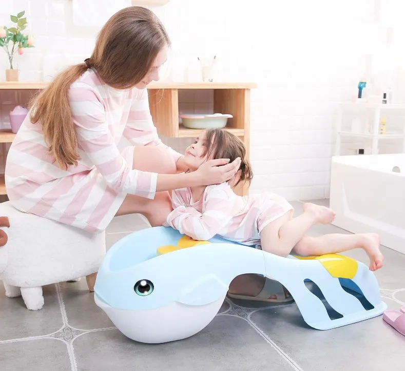 Утолщенный дизайнерский стул для мытья волос с рисунком|Детские ванны| |