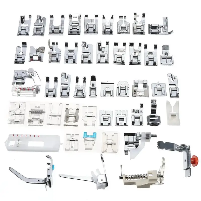 

48Pcs Multiple Application Sewing Machine Presser Foot Feet Tool Kit Set Tailor Tools Kits