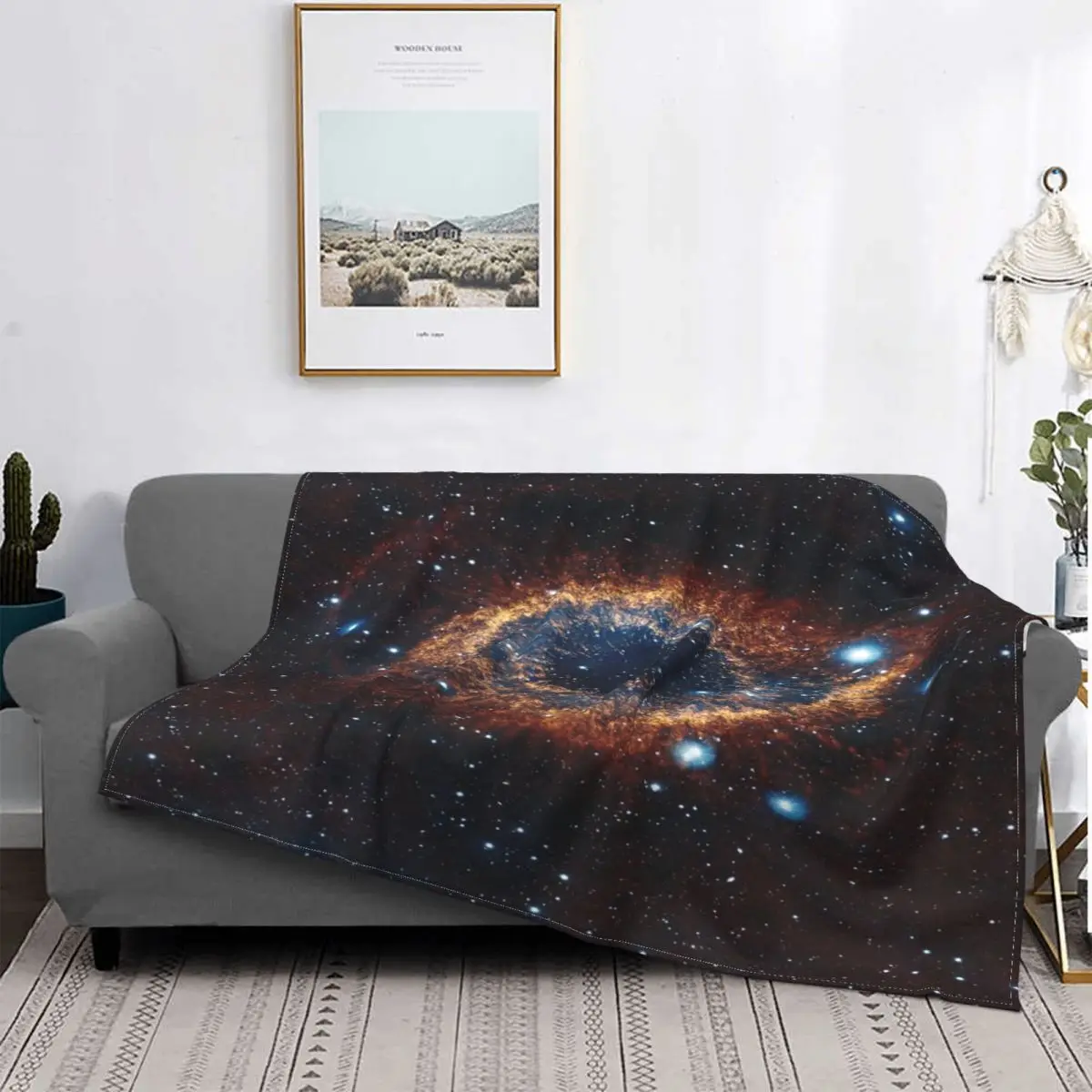 

Nebula Blanket Bedspread Bed Plaid Comforter Bed Blanket Blanket Hoodie Plaid On The Sofa