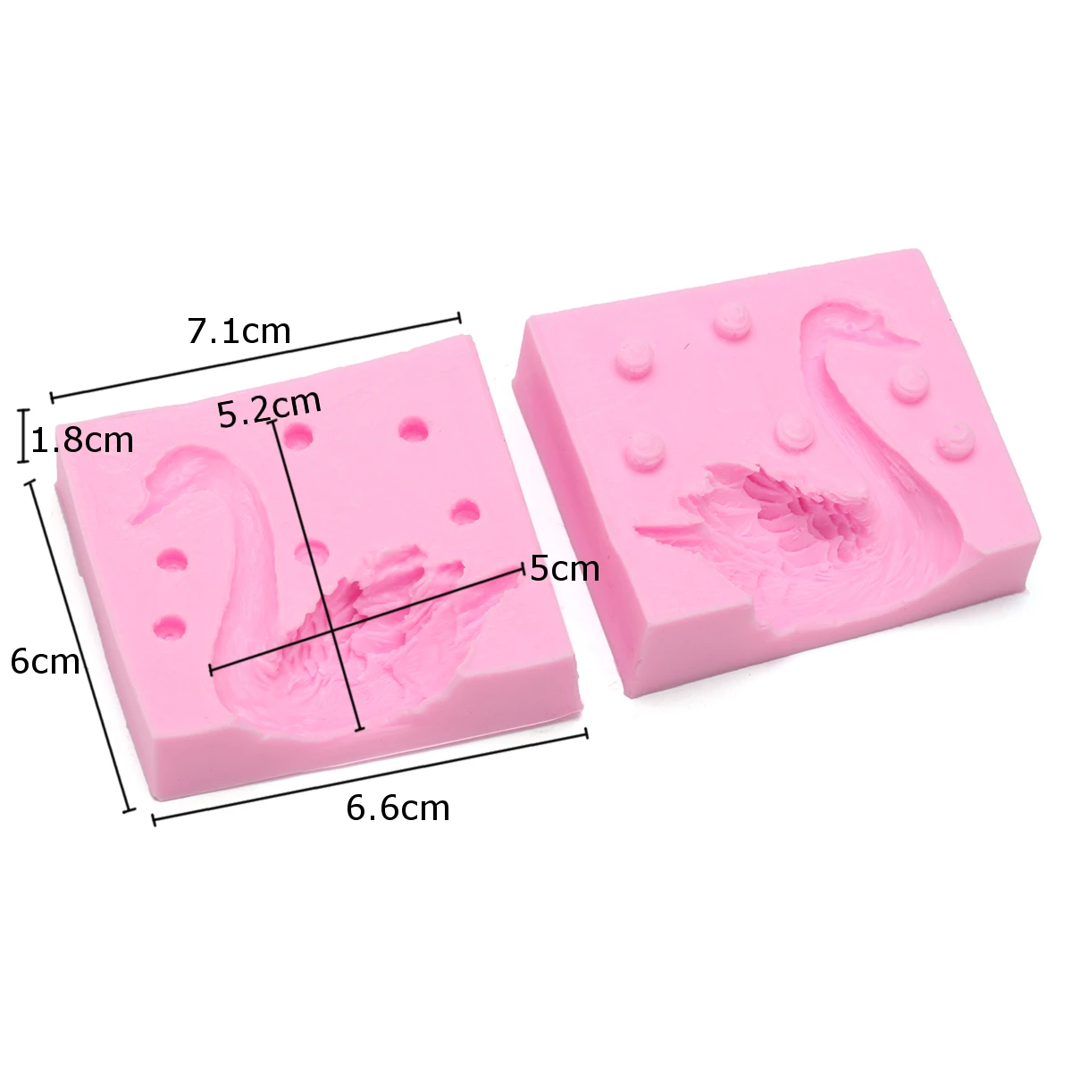 

Aomily Beautiful 3D Swan Fondant Silicone Mold Candle Sugar Craft Tool Chocolate Cake Mould Kitchen DIY Baking Decorating Tools