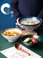 japanese style ceramic bowl lamian noodles bowl tableware set eating noodle bowl home noodles bowl soup bowl large creative