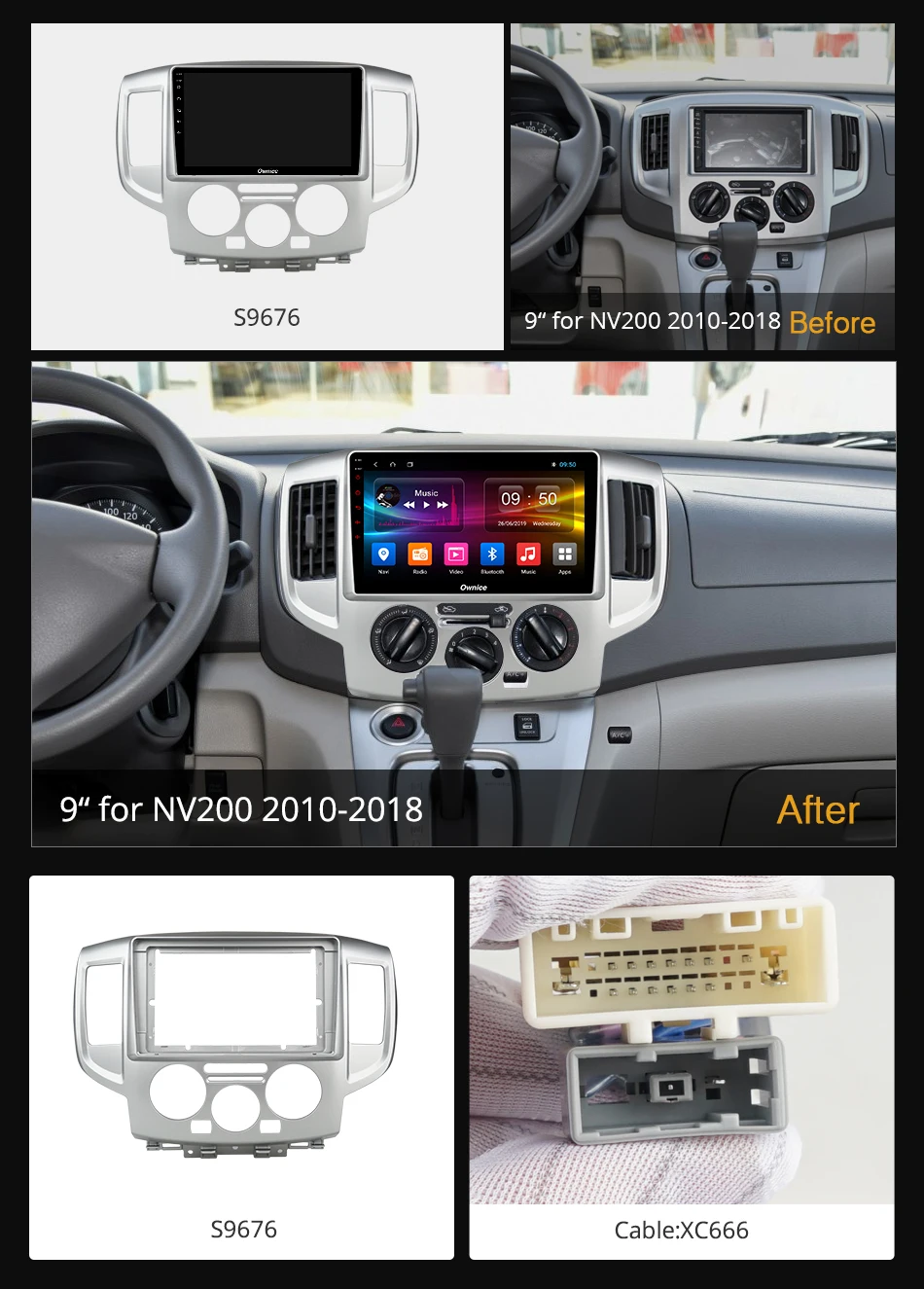 Ownice Android 9 0 Восьмиядерный автомобильный Радио GPS стерео k3 k5 k6 для Nissan NV200 2010 2011 2018 DSP