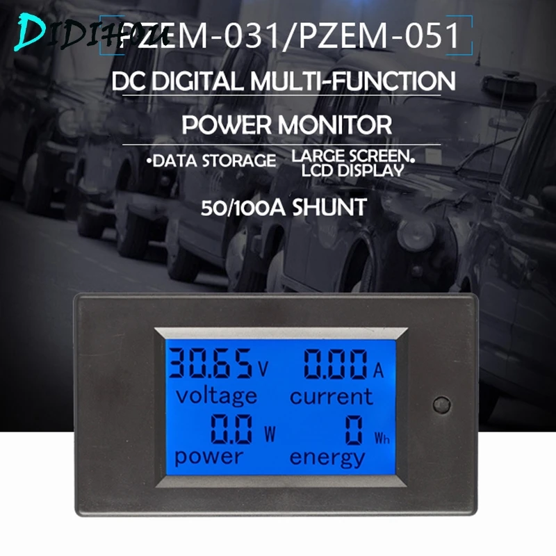 Цифровой Многофункциональный Вольтметр Амперметр постоянного тока 6 5-100 в а 4 1