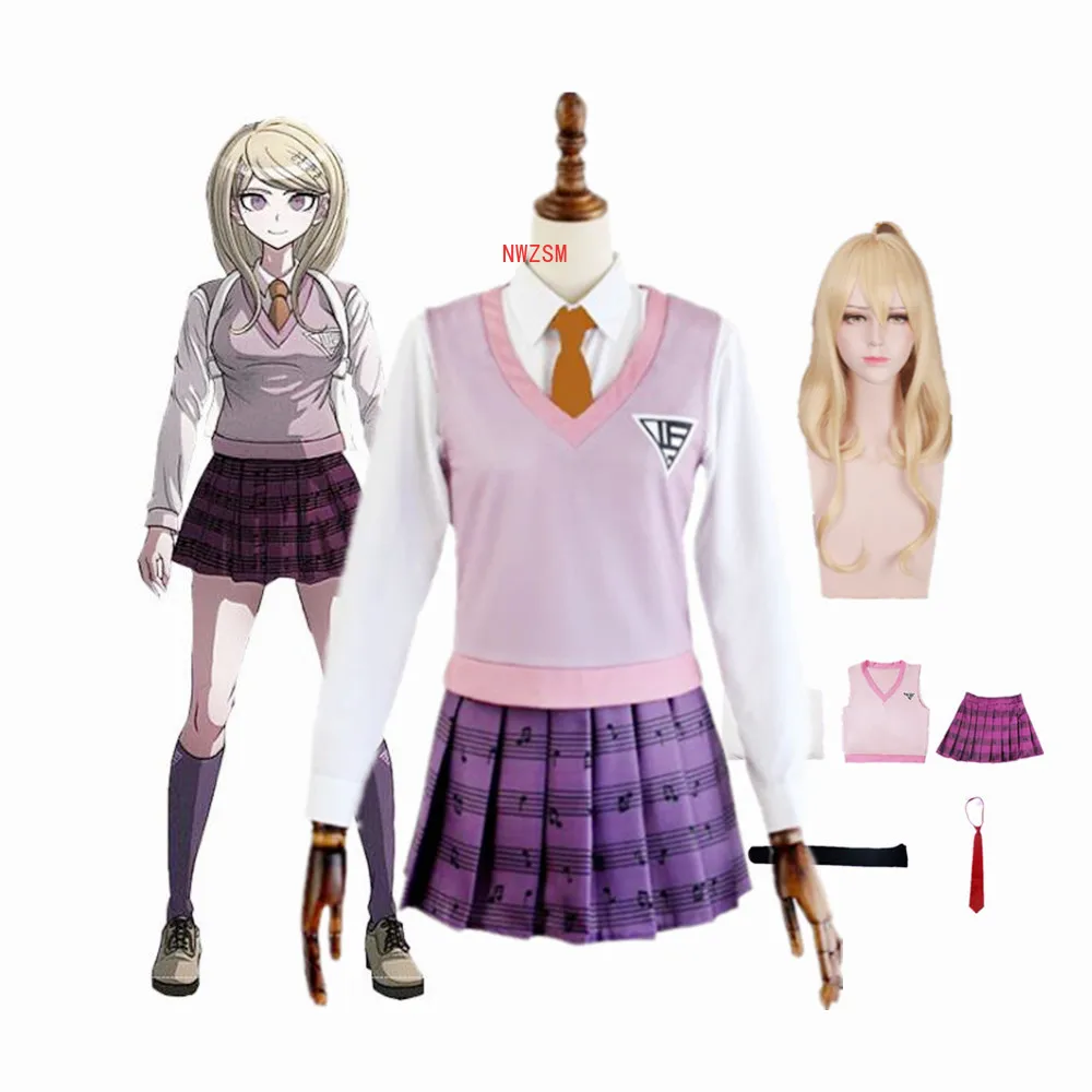 

Anime Danganronpa Kaede Akamatsu Dress Uniforms Set Cosplay Costumes