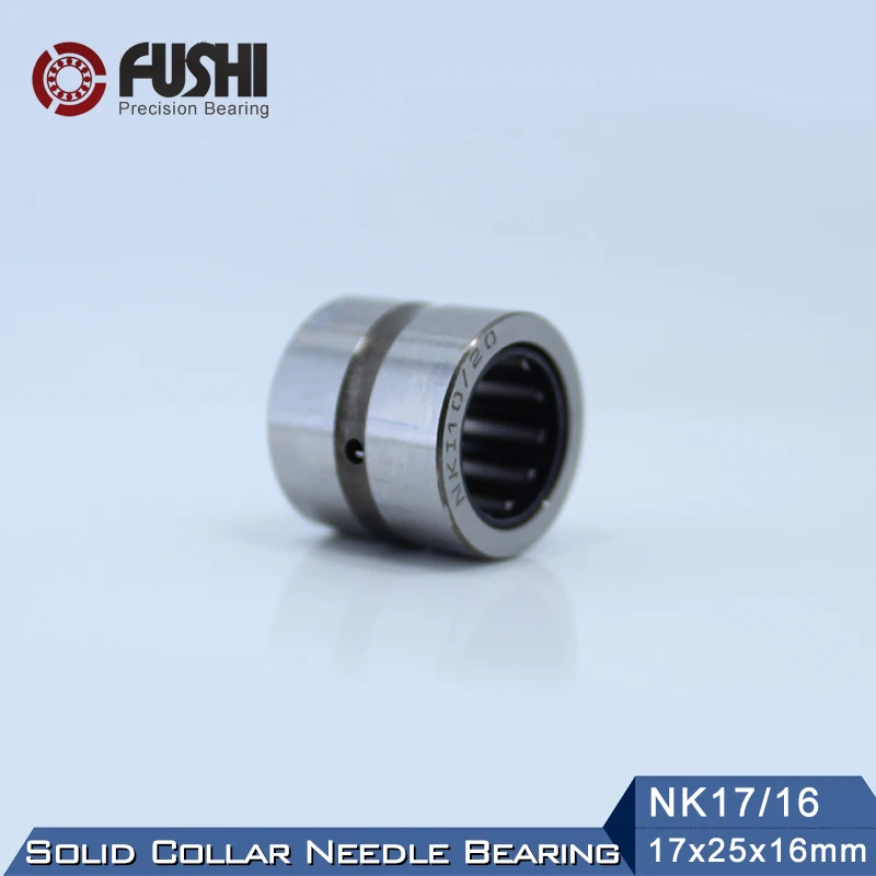 NK17/16 Bearing 17*25*16 mm ( 5 PCS ) Solid Collar Needle Roller Bearings Without Inner Ring NK17/16 NK1716 644903K Bearing