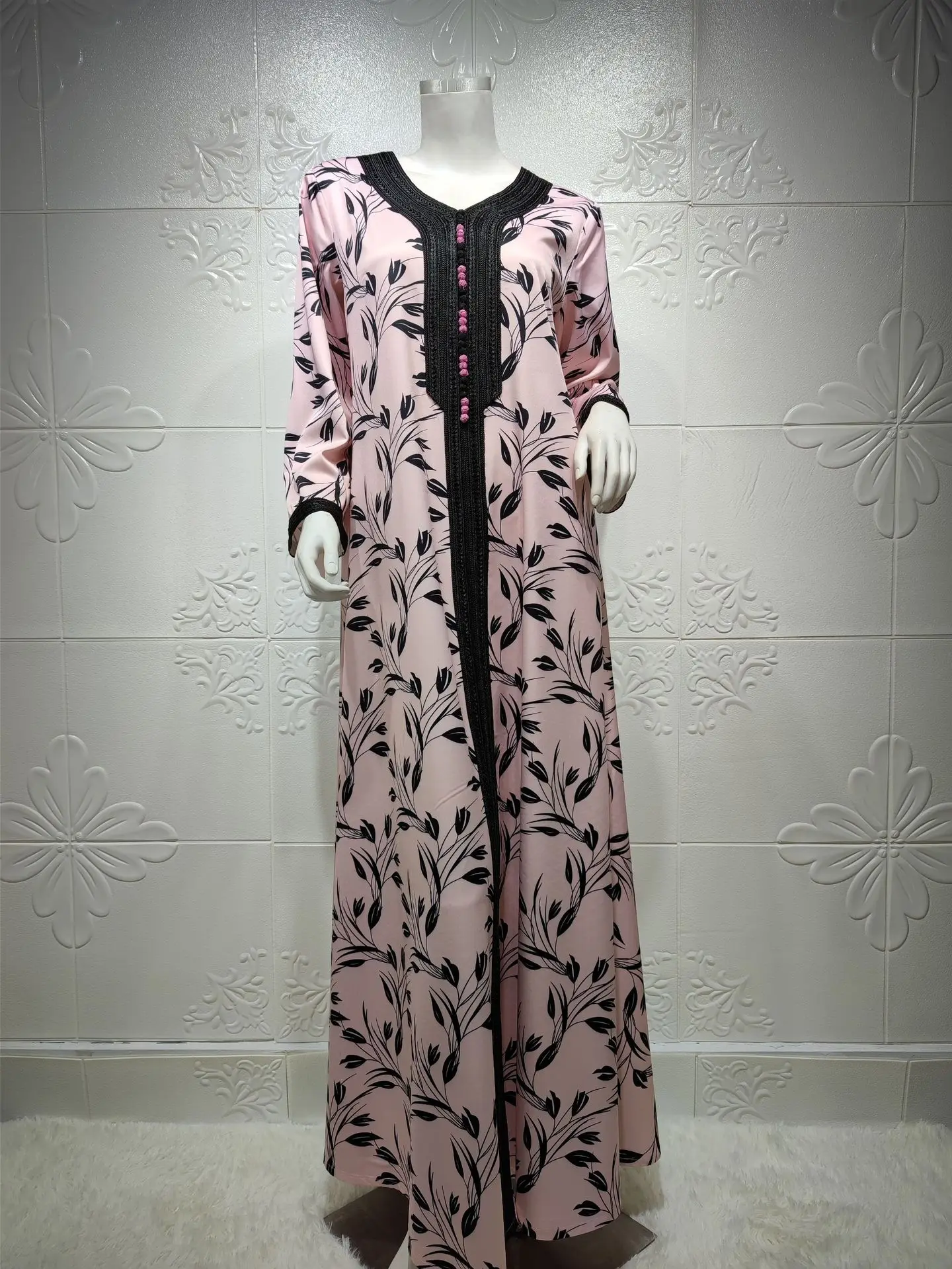 Eid Mubarak Kaftan Abaya Дубай Турция арабское мусульманское платье ислам одежда платья